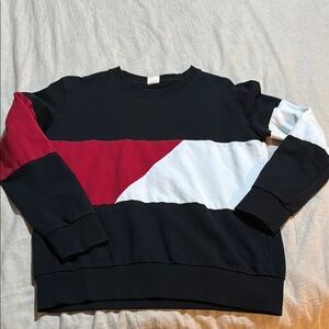 ZYIA Crewneck Sweater - Black, Red, and White